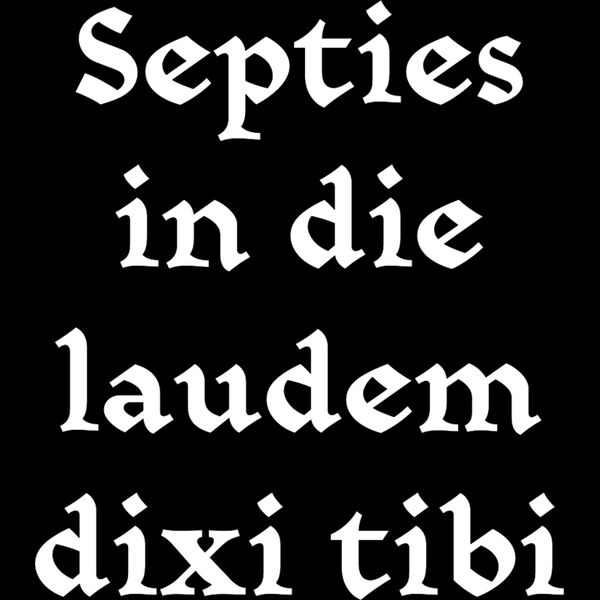 Septies in die - white Thumbnail