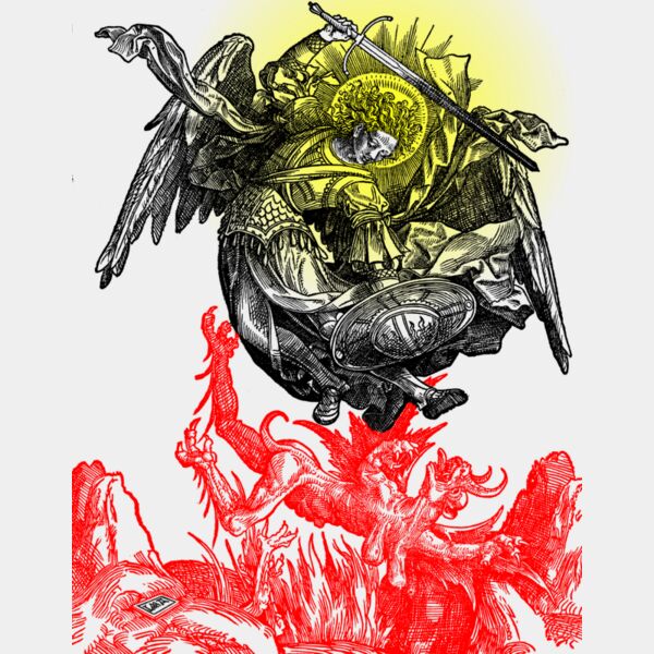 St Michael by van Oostsanen, 1510. Thumbnail