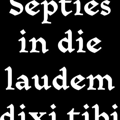 Septies in die - white Thumbnail