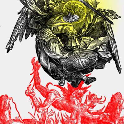 St Michael by van Oostsanen, 1510. Thumbnail